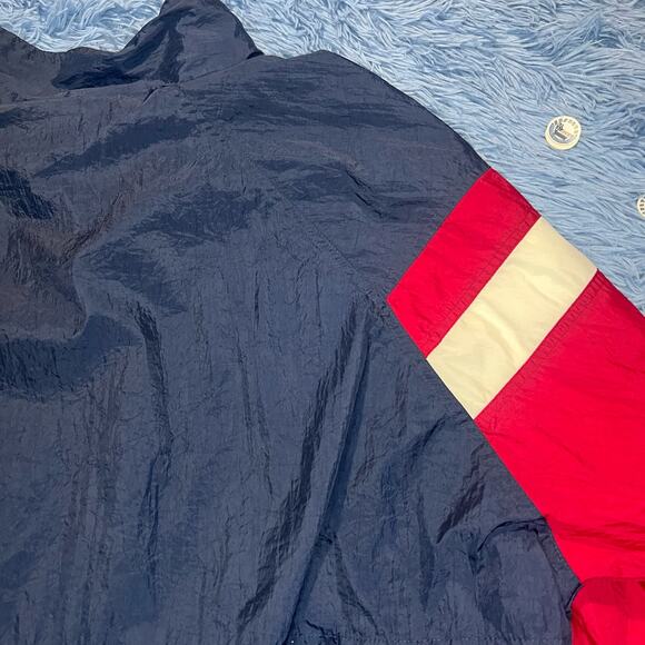 VINTAGE B.I Gear Half Zip Windbreaker Jacket Size Large Mens Blue Unisex Casual - Picture 8 of 15